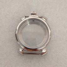 Neue 40MM Uhrengehäuse für NH35 Edelstahl Mineralglas für NH35 NH36 Uhrwerk Uhrenzubehör Silber Farbe Uhrenarmband