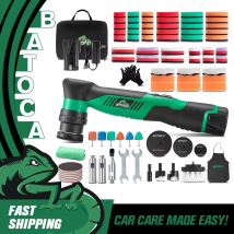 BATOCA S5 Cordless 12V Mini lucidatrice per Auto dettagli lucidatrice per Auto Wireless Kit di cuscinetti da 1/2/3 pollici per ceretta automatica