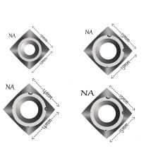 NAF 12mm/14mm/13mm/15mm Square Carbide Inserts Cutters Negative Rake 10pcs, for Woodturning Lathe Tools Carpentry Tools