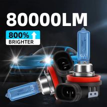 2 Stücke Xenon Lampen 80000LM Super Helle Halogen Auto Scheinwerfer 6000 Karat Super Weiß 12 V H1 H4 H7 H11 H13 9005 9006 9012 Auto Scheinwerfer