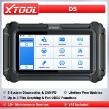XTOOL D5 Scanner Diagnostico Auto OBD2 per Motore, ABS, SRS, EPB, Trasmissione, Lettore Codici Errore con 10+ Funzioni di Reset, Servizio EPB, Spurgo ABS, Riprogrammazione Acceleratore, CANFD, FCA