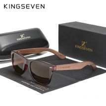 KINGSEVEN Marke Walnuss Sonnenbrille Holz Polarisierte männer Gläser Handgemachte Geschenke UV400 Augenschutz Gläser Retro Fahren Brillen