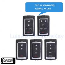 3 4 5 6 Tasten Smart Remote Auto Schlüsselanhänger 433,92 MHz 4A Chip für Jeep Wagoneer Grand Cherokee L 2021 2022 2023 FCC ID: M3NWXF0B1