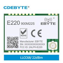 LLCC68 LoRa Wireless Module 868Mhz 915Mhz 22dBm 6km Long Range PA+LNA CDEBYTE E220-900M22S RF Receiver Transmitter