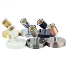 JOYINLED E27 Lamp Holder, Antique Metal Light Socket Base for Edison Bulbs, 1-Pack (Black/White/Silver/Bronze)