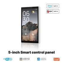Tuya Wifi Smart Home 5-Zoll-Touchscreen US Center Control Panel Sprachsteuerung Alexa und ZigBee Gateway Eingebaute Szenensteuerung