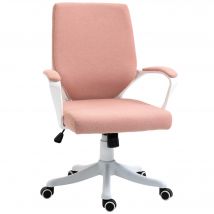 Vinsetto drehbarer Bürostuhl mit Armlehne 62x69x92-100 cm pink