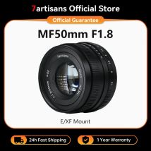 7artisans 50 mm F1.8 Porträt-Prime-Objektiv mit großer Blende für  Sony E ZEV-10 A6500 A6400 A6000 Fujifx X-T4 X-A1/X-A2 X-A20 Micro 4/3 E-PL1/E-PL2 /E-PL3 E-PL10