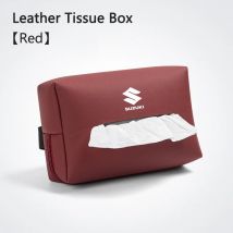Car Tissue box Interior New Leather Paper Tissue Storage Box For Suzuki Jimny Swift Samurai Vitara Kizashi SX4 Scross Accessory
