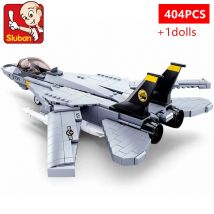 Air Force Military F-14 Tomcat Kämpfer Ziegel Flugzeug Flugzeug Krieg EBRC Infanterie Kampf Bausteine Pädagogisches Jungen Spielzeug