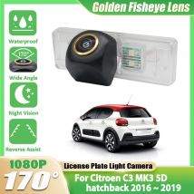 Rückfahrkamera für Citroen C3 MK3 5D Fließheck 2016 2017 2018 2019 CCD Full HD Nachtsicht Rückfahrkamera Wasserdicht
