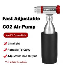 Schnelle CO2 Luftpumpe Tragbare Aluminium Legierung Straße Fahrrad Reifen Inflator Einstellbare MTB Reifen Pumpe Fahrrad Zubehör