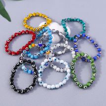 Böhmische handgemachte Evil Eye Perlen Handgelenk Armbänder & Armreifen für Frauen Mädchen Party Urlaub Schmuck Geschenke