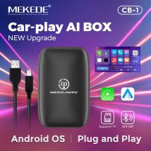 MEKEDE Bezprzewodowy i przewodowy adapter CarPlay Android Auto Ai Box Uniwersalna obsługa samochodu Netflix YouTube Nawigacja GPS Mirror Link
