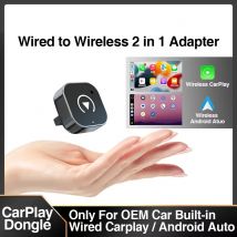 2025 NEUER kabelloser CarPlay- und Android-Auto-Dongle, schneller automatischer Anschluss, kompakter Plug & Play für iPhone/Android, USB/USB-C, keine Verzögerung