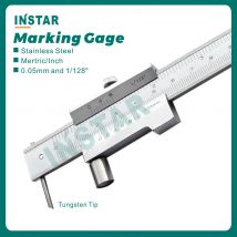 INSTAR Markierungslehre, Messschieber, 0–200 mm/8 Zoll, Edelstahl-Hartmetall-Anreißer, 0–300 mm paralleler Messschieber
