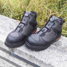 Fishing Shoes Self-lock Lace Felt Sole Hunting Hiking Reef Rock Fishing Boots Upstream River Wading Boots for Fly Fishing Waders