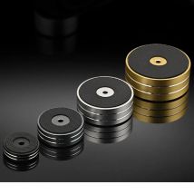 Hifi Audio 4 Stück Aluminiumlegierung Lautsprecherverstärker Stoßdämpfende Pads, Lautsprecherständer Bücherregal Box Decoder Pads