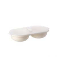 New Creative Egg Poacher Food Grade Pans Double Cup Egg Boiler Steam Microwave Oven Set Kitchen Cooking Tools kitchen tools