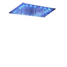 hm 20'' Multi Function Led Big Shower Head Ceiling Rain SUS304 Mirror Rainfall & SPA Mist Massage Different Options&Light Faucet