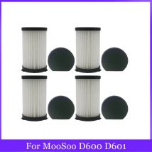 Per MooSoo D600 D601 Cecotec Conga Thunderbrush 520 550 560 Ariete Handy Force 2761 2759 RBT Parti per aspirapolvere Filtro Hepa