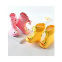 Autumn Winter Warm Plush Waterproof Kids Rain Shoes Boys Girls Baby Rubber Boots Soft PVC Snow Boots Children Rain Boots CSH789