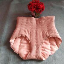 (kann individuell gestaltet werden) Damen-Slips aus Baumwollmischung mit hoher Taille, schlankes Absord, formende Höschen mit mittlerer Taille, Bauchkontrolle, geschwollene große Form