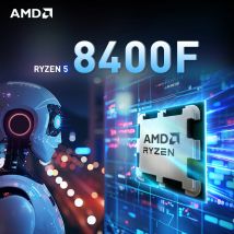 AMD Ryzen 5 8400F 4.7GHz Nuovo processore CPU per computer desktop PCIe 4.0 DDR5 a 6 core a 12 thread con presa AM5 R5 8400f ma senza ventola
