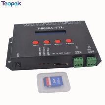 8-Port-Offline-T-8000A-Pixel-Controller, LED-SD-Karte, SPI-(TTL)-Signalausgang, kann max. 1024 x 8