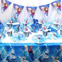 Frozen Anna Elsa Principessa Decorazioni per feste di compleanno Stoviglie usa e getta per bambini Piatti Tazze Tovaglioli Palloncini Forniture per baby shower