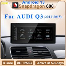 STWEI Qualcomm Snapdragon 680 6225 2,4 GHz Drahtlose CarPlay Android 13 Auto Für AUDI Q3 Auto Multiledia Player Video GPS Bluetooth