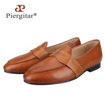 Piergitar 2025, klassisches Modell, handpolierte Penny-Loafer aus Kalbsleder für Party, formelle Kleidung, Slip-On-Herren-Schuhe im britischen Stil