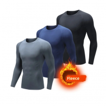 Canottiere da uomo Intimo termico invernale da uomo Pile sottile Compressione elastica Fitness per sport invernali Abbigliamento da primo strato