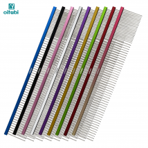 OITABI Extra-Long Professional Pet Grooming Comb Sparse & Dense Row Comb for Dog Cat Comb Removes Hair of Mats Knots and Tangles