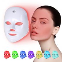 LED-Licht-Gesichtsmaske, Schönheitsgerät, hautaufhellendes, beruhigendes Gesichtspflege-Werkzeug mit mehrfarbigem Licht für die persönliche Hautpflege zu Hause