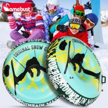 Camebust Snow Tube 47 Zoll aufblasbare Ski röhre, Griff Design Rodel röhre, Floated Snow Tube Outdoor aufblasbare Ski ringe