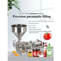 PBOBP Adjustable Pneumatic Paste Liquid Bottle Filling Machine With 30L Hopper For Filling