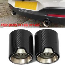 2 teile/los Auto Auspuff Spitze Für BMW F20 F21 M135i M140i M Leistung Carbon Faser Schalldämpfer Spitze Endrohr ID60mm Tipps