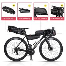 Zestaw torba na rower Rhinowalk lub 1PC wodoodporna torba na kierownicę sakwa torebka podsiodłowa