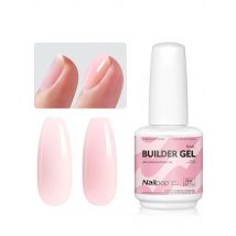 Nailpop 15ml Builder Gel Nail Polish for Nail Apex & Extension Strengthener Upgraded Soak Off UV Gel Rhinestone Glue 4 Colors