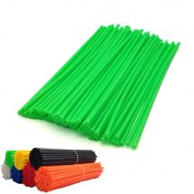 Universal Motorrad Dirt Bike Felgenabdeckung Speichenhäute Wrap Tubes Dekorschutz 72-teilig Rot Blau Schwarz Orange