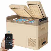 12V Kühlschrank 35/45L Tragbarer Gefrierschrank, elektrischer Kühler für Fahrzeuge Autokühlschrank 12V tragbarer Kühlschrank für Auto Camping