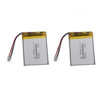 2 stücke 3,7 V 400mAh 1,48 Wh Lipo-Li-Lithium-Batterie Li-Ionen-Zelle 1,0 jst 3pin mm ntc 3-Kabel für GPS-Dashcam-Bluetooth-Lautsprecher