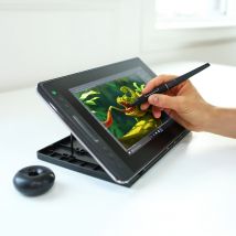 HUION Kamvas Pro 12 tableta gráfica pantalla 120% sRGB soporte de inclinación lápiz óptico sin batería lápiz de dibujo Monitor de pantalla 11,6 pulgadas