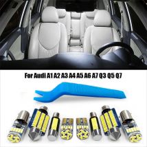 Auto LED Luce Interna Canbus Per Audi A3 8P 8V 8L A4 B5 B6 B7 B8 A5 8T A6 C5 C6 C7 A7 A8 D2 D3 A1 8X A2 Q3 Q5 Q7 Lampada Da Interno