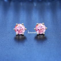 18K Zirkon Ohrringe S925 Sterling Silber D Farbe VVS1 Überzug Ohrstecker für Frauen wie glänzend wie Diamant-Hochzeitsschmuck