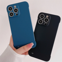 Ultra dünne Luxus matte Hülle für Apple iPhone 15 14 13 12 11 Pro Max plus halb verpackte harte PC-Hülle Rückseite Telefon zubehör