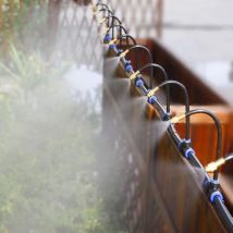 5M/10M Zerstäubungssprinkler mit 20cm rotierender Kupferdüse, automatisches Bewässerungsset, automatisches Nebelbewässerungsset für den Garten