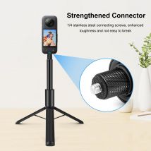 PULUZ 1.22m Bastone selfie invisibile retrattile con treppiede per accessori per action camera panoramica Insta360 X5 X4 / X4 Air / X3