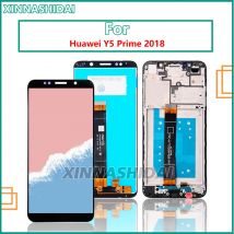 5,45 Zoll für Huawei Y5 Prime 2018, LCD-Display, Touchscreen, Digitizer-Baugruppe, Ersatz, Nr./mit Rahmen